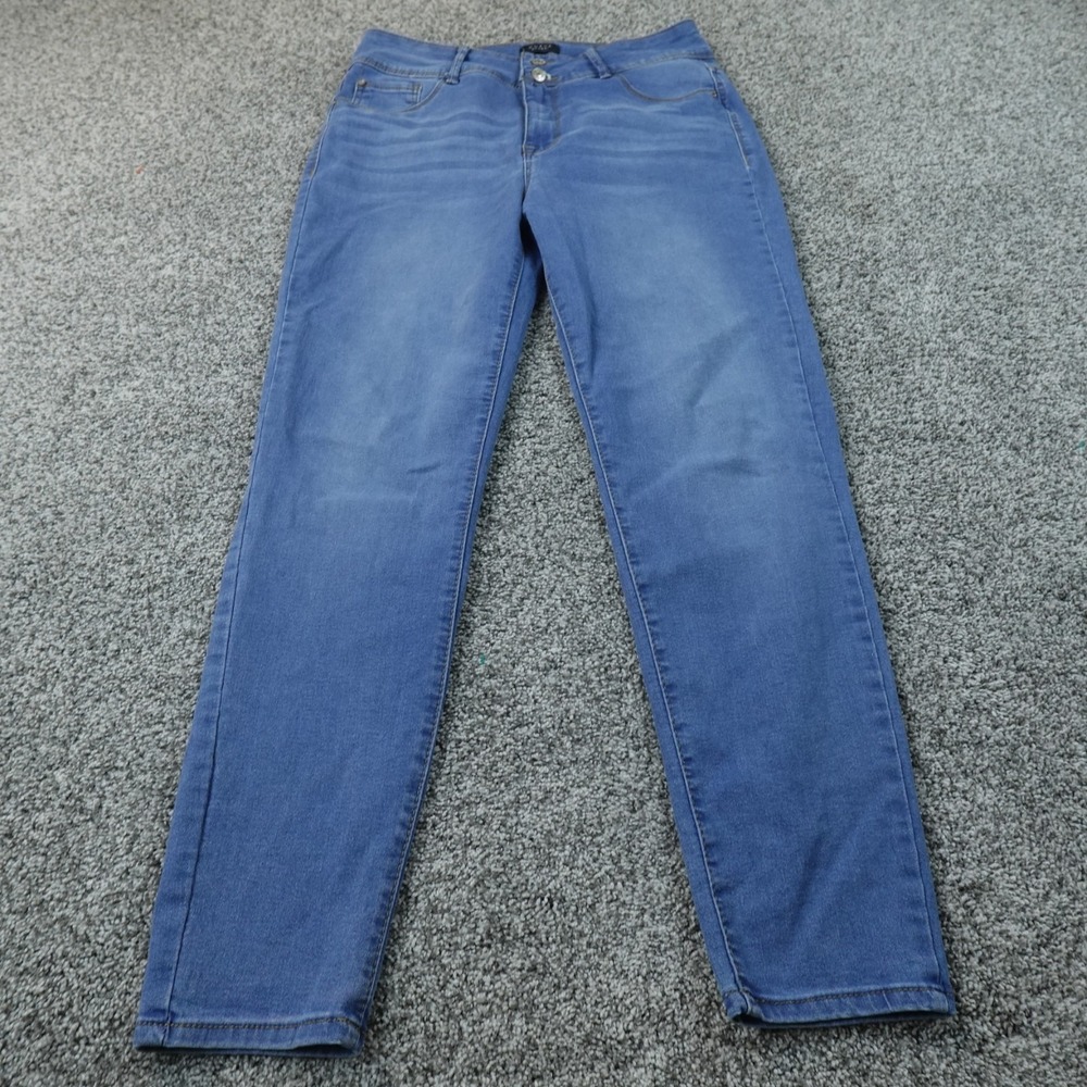 Curve Appeal Jeans Womens 14 Light Blue Denim Pants High Rise Skinny Stretch
